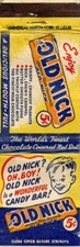 Old Nick Candy Bar Matchbook