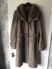 Long Tall Sally Wool Blend Midi Length Coat Size 22 Vgc