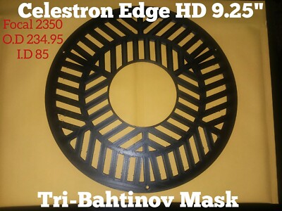 Celestron HD 9.25'' Bahtinov Focus Mask  TRI- BAHTINOV MASK O.D-235mm I.D-90mm