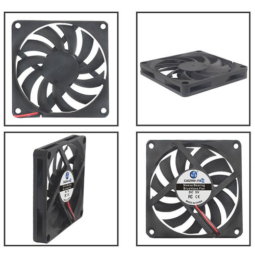 2-4X 12V Lüfter Gehäuselüfter für PC Computer 80mm 70/60/50/40/30/25mm leise FAN - Afbeelding 58 van 58