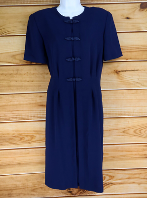 dark blue pencil dress Jd9209 NAVY BLUE PENCIL DRESS — Therapy Boutique main image 1