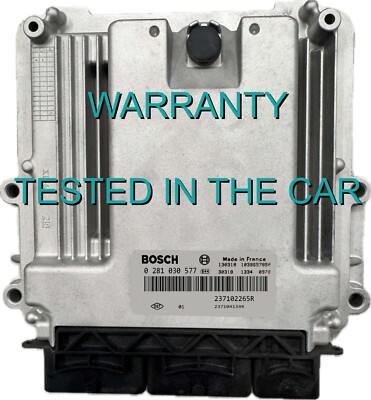 Steuergerät ECU Renault Master 2.3 DCI 0281030577 237102265R, tested in the car