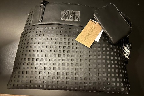 Black Woman's Handbags Steve Madden Bfrieda Tote MSRP $108 - Picture 2 of 4