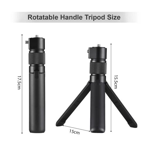Extendable Invisible Selfie Stick Kit with Rotatable Handle Tripod Q1I1 - Picture 2 of 8