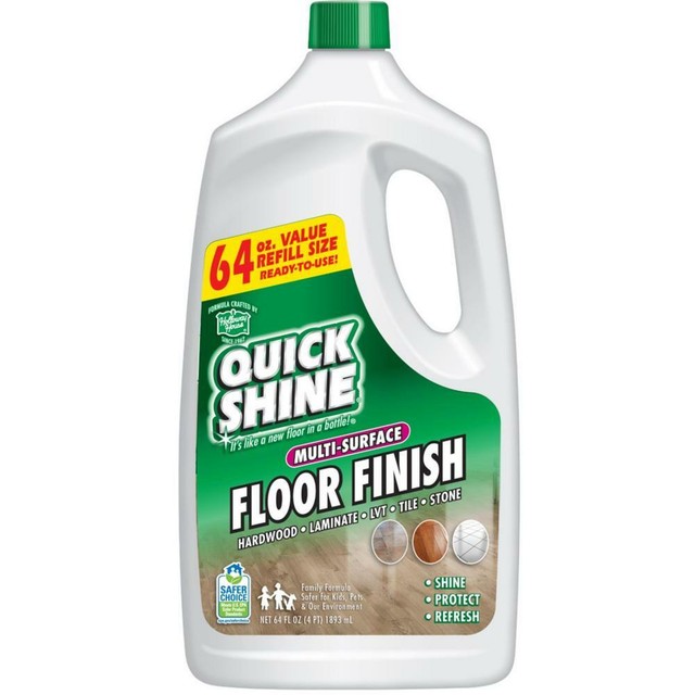 Quick Shine Multi Surface Floor Finish 64 Ounce Bottle New For