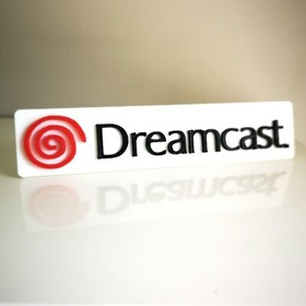 Sega Dreamcast 3D logo / shelf display / fridge magnet - Choice of 3 colours