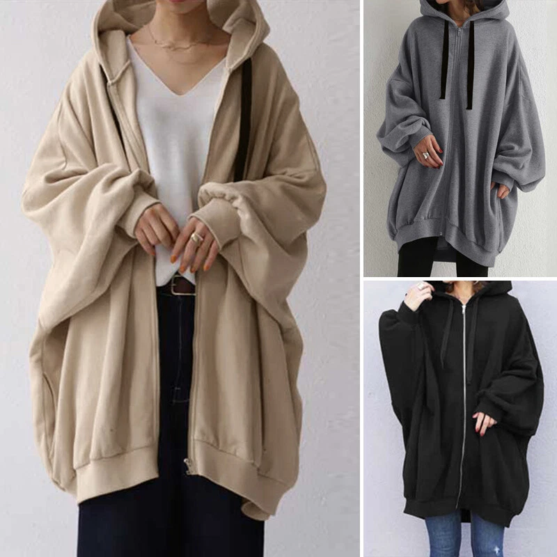 Long sleeveless hooded cardigan top