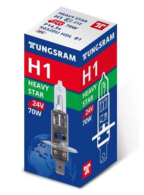 H1 24V 70W P14.5s Heavy Star Tungsram LKW lampe Glühbirne.
