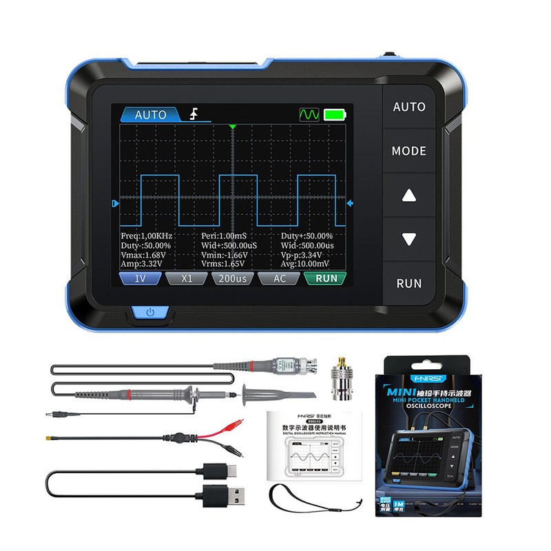 FNIRSI DSO153 Handheld Digital Oscilloscope Signal Generator 5MS/s Sampling Rate