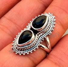 Black Onyx Ring 925 Sterling Silver Ring Handmade Fine Ring All Size