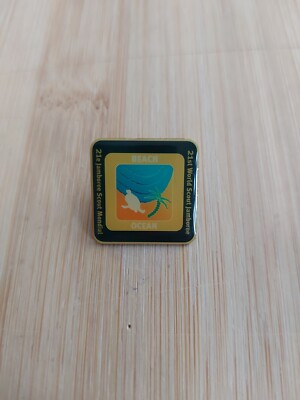 UK Scouting Metal Pin Badge 2007 WSJ Sub Camp Beach/Ocean 