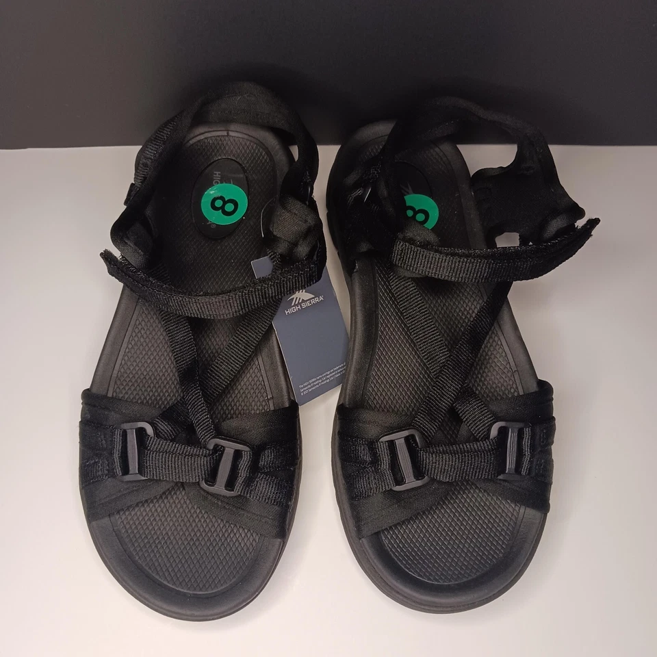 Женские сандалии High Sierra 8 с открытым носком размер 8 черные гладиаторские с ремешком сзади - Изображение 2 из 4