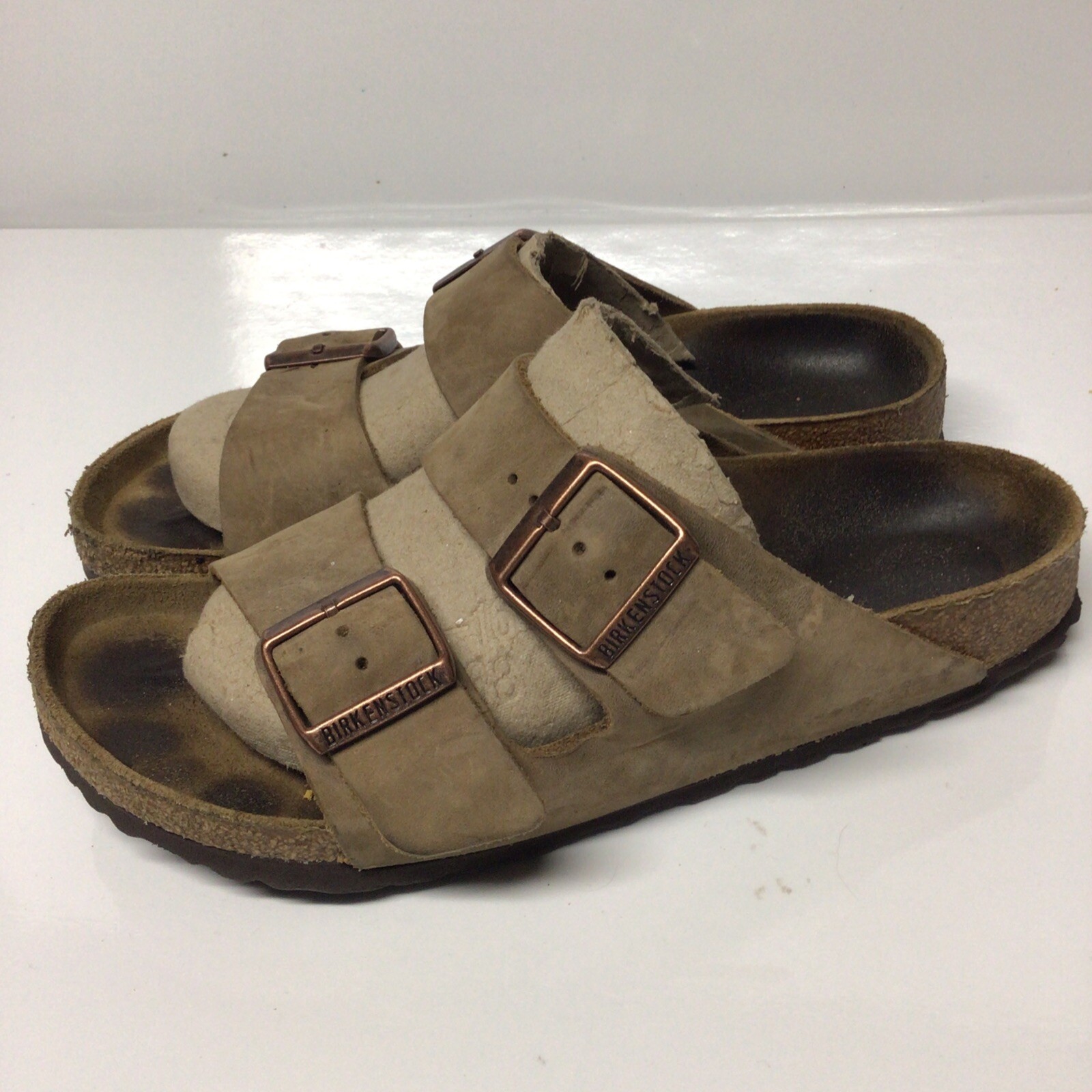 BIRKENSTOCK Arizona Tan Leather Cork Footbed Sandals … Gem