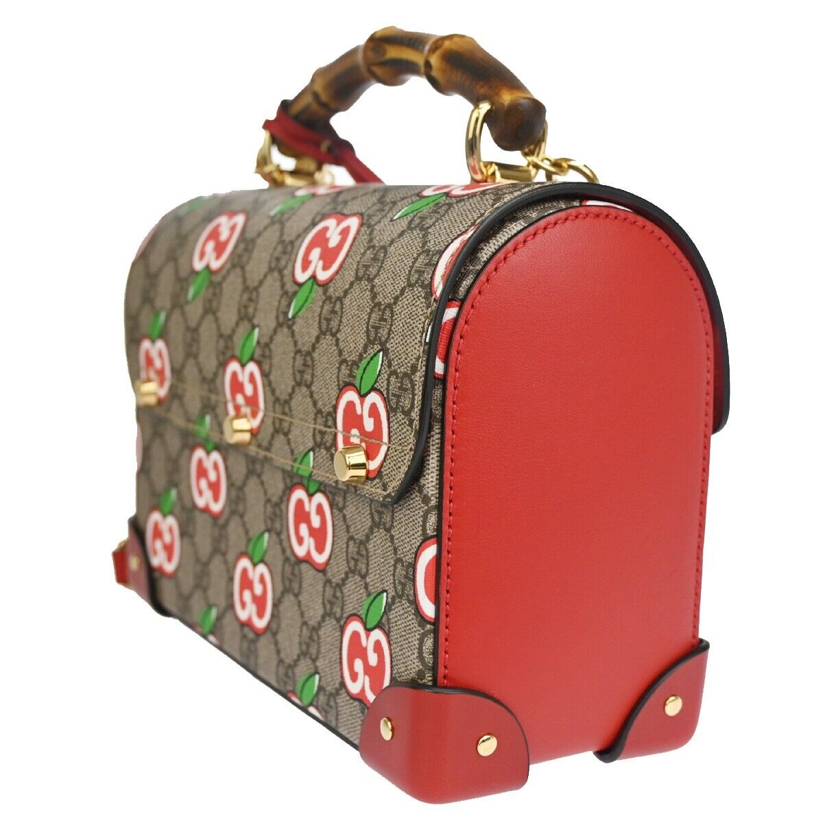 GUCCI Apple Small Bamboo 2Way Chain Shoulder Hand Bag GUCCI Apple Small Bamboo 2Way Chain Shoulder Hand Bag