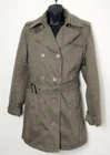 Schott NYC Khaki Cotton Padded Trench Coat Medium Like Size 12