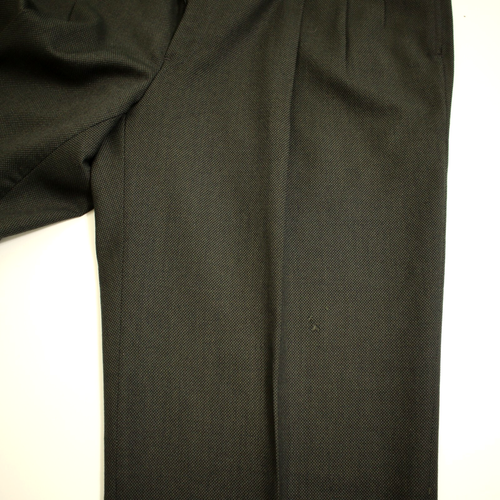 Vintage Christian Dior Monsieur Double-Breasted Suit 44L Green Birdseye - Picture 20 of 21