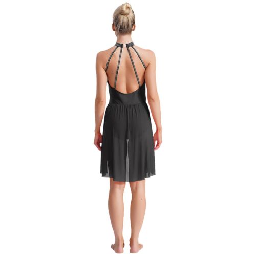 Women's Dancewear Latin Dress Stage Costume Backless Contemporary Lyrical Shows - Picture 45 of 95