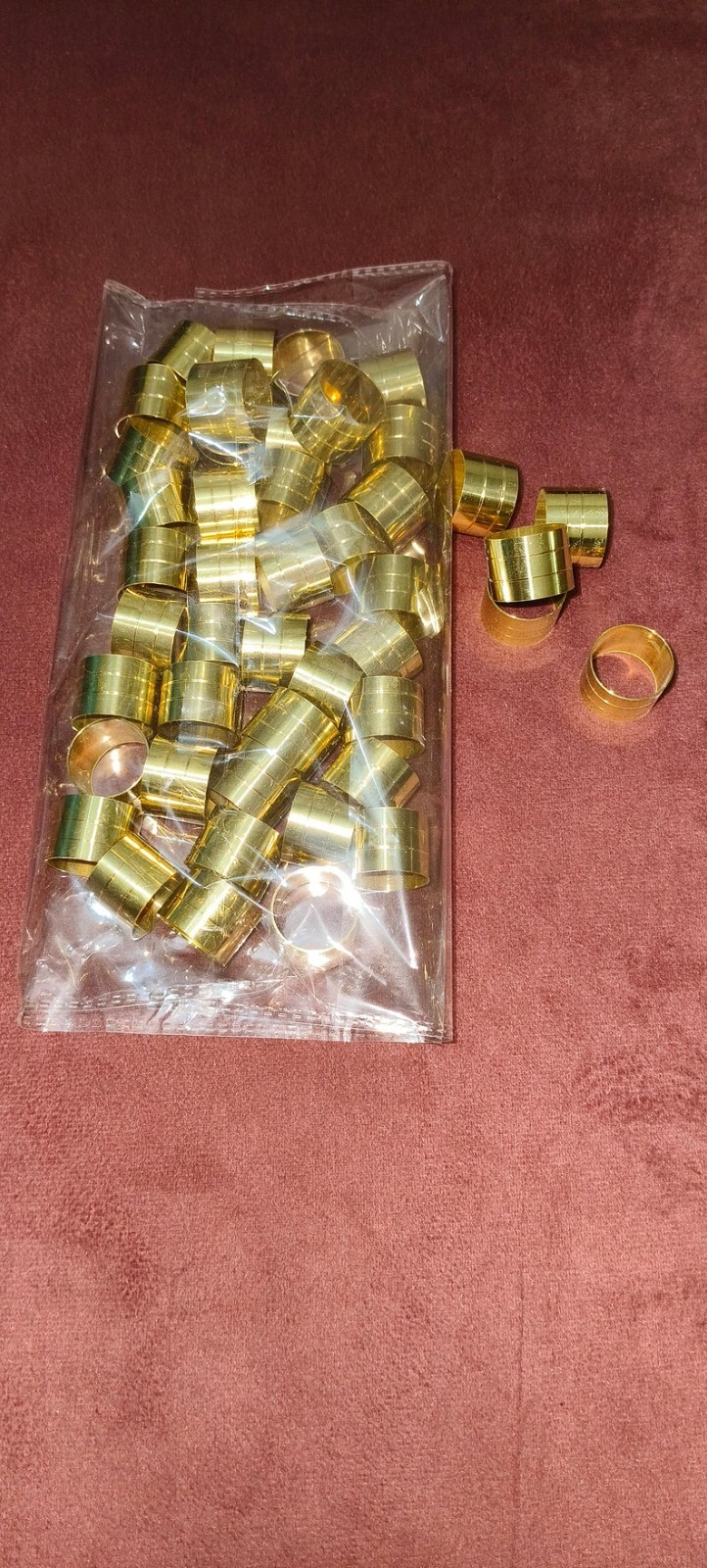 Solid Brass Ferrules Collars Ring Shaft Walking S… - image 3