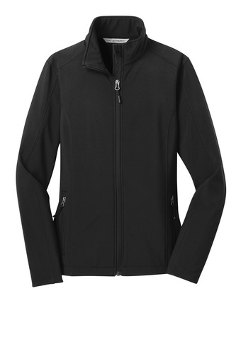 NEW PORT AUTHORITY CORE SOFTSHELL JACKET L317 BLACK LADIES 2XLARGE - Picture 2 of 5