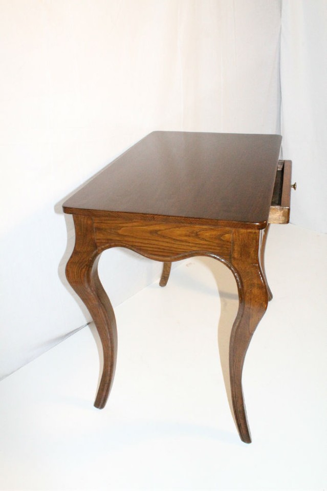 French Provincial Oak Side Table with Frieze Drawer, Circa 1920's eBay