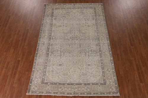 Distressed Wool traditioneller halbantiker Teppich 6x10 handgeknüpft für Wohnzimmer - Bild 16 von 21