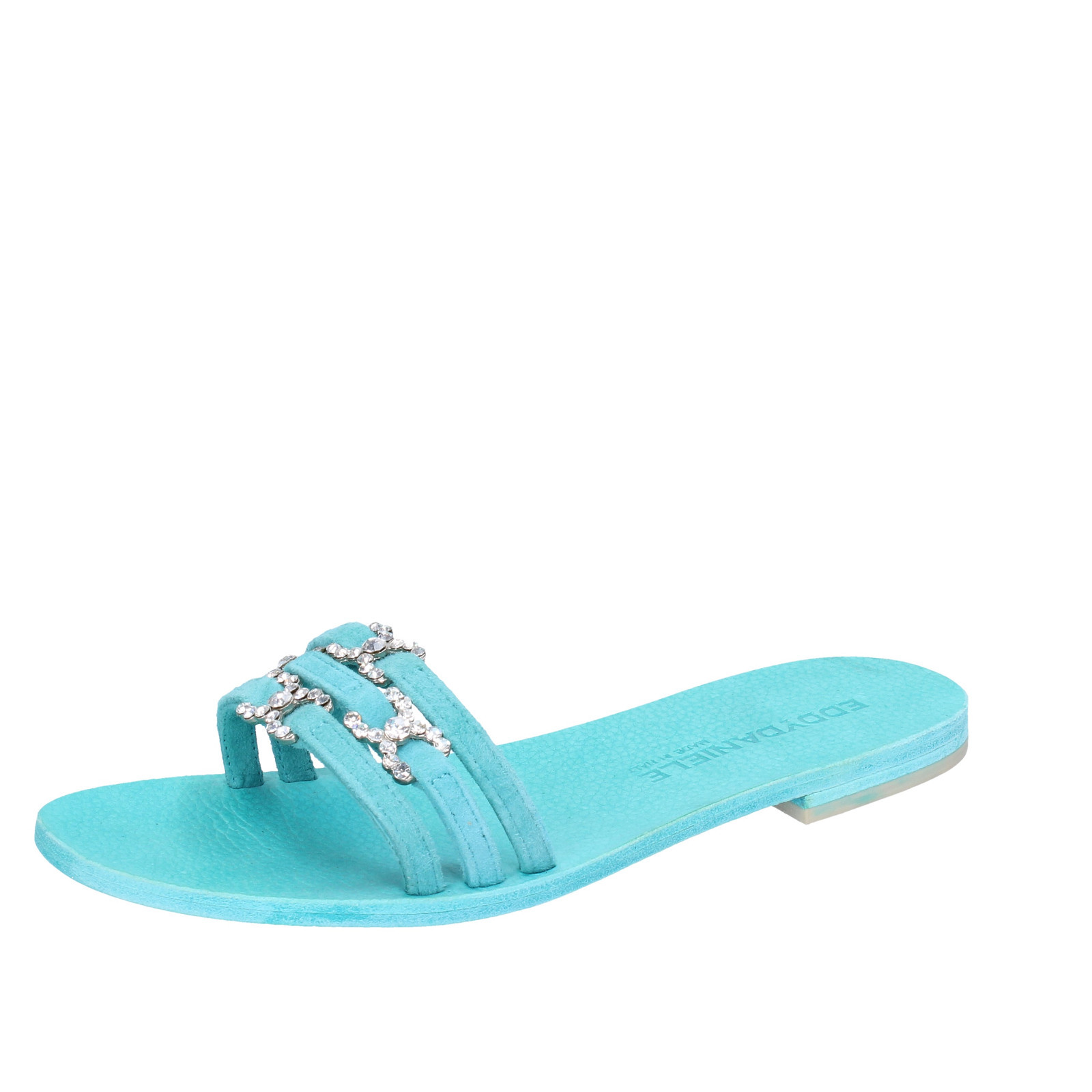 Damens's schuhe EDDY DANIELE 7 (EU 37) Sandale light Blau suede swarovski AX925-37 Damens's schuhe EDDY DANIELE 7 (EU 37) Sandale light Blau suede swarovski AX925-37