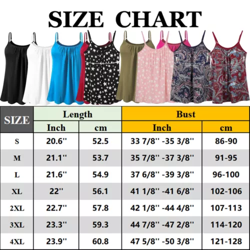 Integrierter BH Damen Trägershirt Tank Tops lässig lockere Passform Bluse Top Umstandsmode Tank Top - Bild 36 von 54