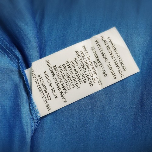 Wayne Cooper Womens Size 14 Blue Cobalt Tie Back Satin Top Sleeveless Summer - Picture 10 of 14