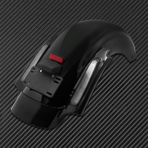 Rear Fender w/LED Turn Signal Brake Light Clear Lens Fit For Electra Glide 09-13 - Picture 9 of 11