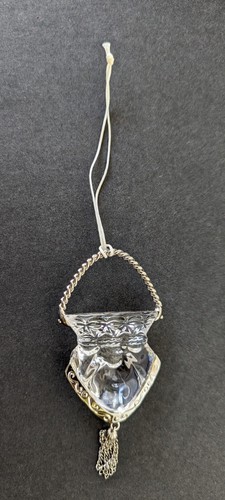 EUC Vintage Lenox Pave Juwelen Mini Fransen Handtasche Geldbörse Kristall & Silberton - Bild 4 von 6