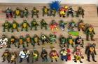 Vintage Playmates TMNT Teenage Mutant Ninja Turtles 64 Figure Lot w/ Accessories