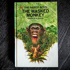 51 The Masked Monkey (1972-RN): Vintage Hardy Boys Book