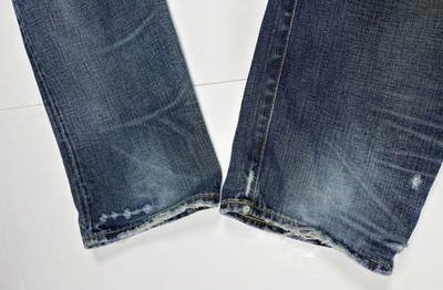 RRL Ralph Lauren DOUBLE RL Low Straight Jeans Mens 34x32 Japan