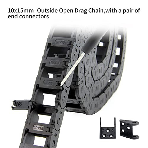 FYSETC Drag Chain Cable Carrier 10x15mm Black 39.3 Inch CNC Part