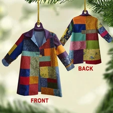 Dolly Parton Coat of Many Colors 2d Acrylic Ornament, Coat of Many