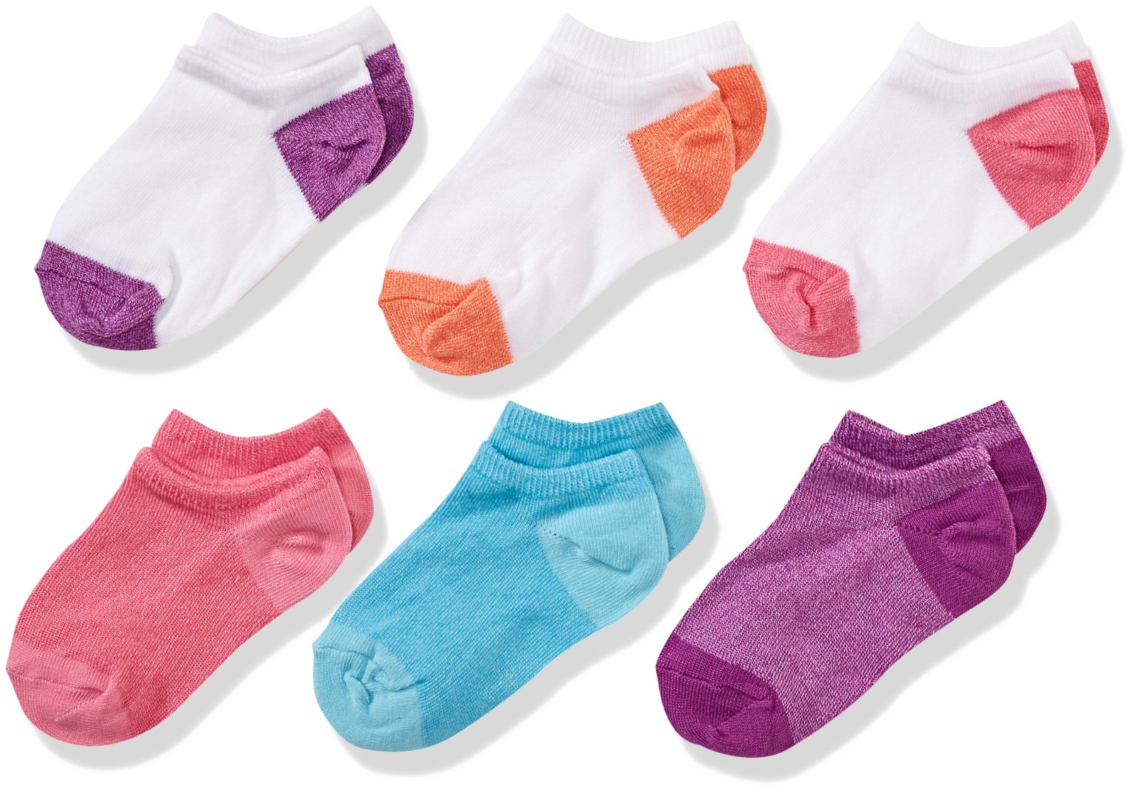 Fruit of the Loom Girls' Little Show Small, Purple/Pink/Blue/White/Orange