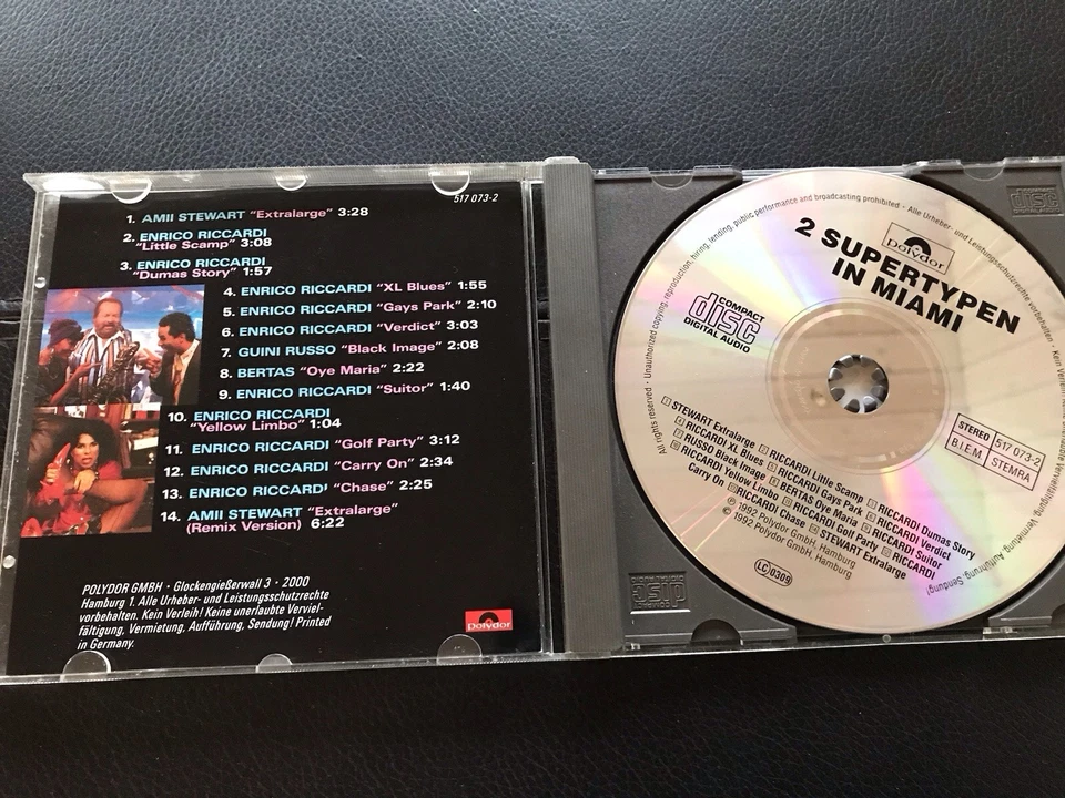 2 SUPERTYPEN IN MIAMI , Extralarge , Soundtrack , CD 1992 , AMI STEWART - Bild 2 von 3