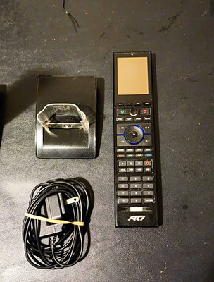 RTI T2X Wireless Remote Control Black w/ Docking Station & Power Adapter