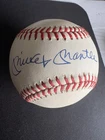 Mickie Mantle signed baseball