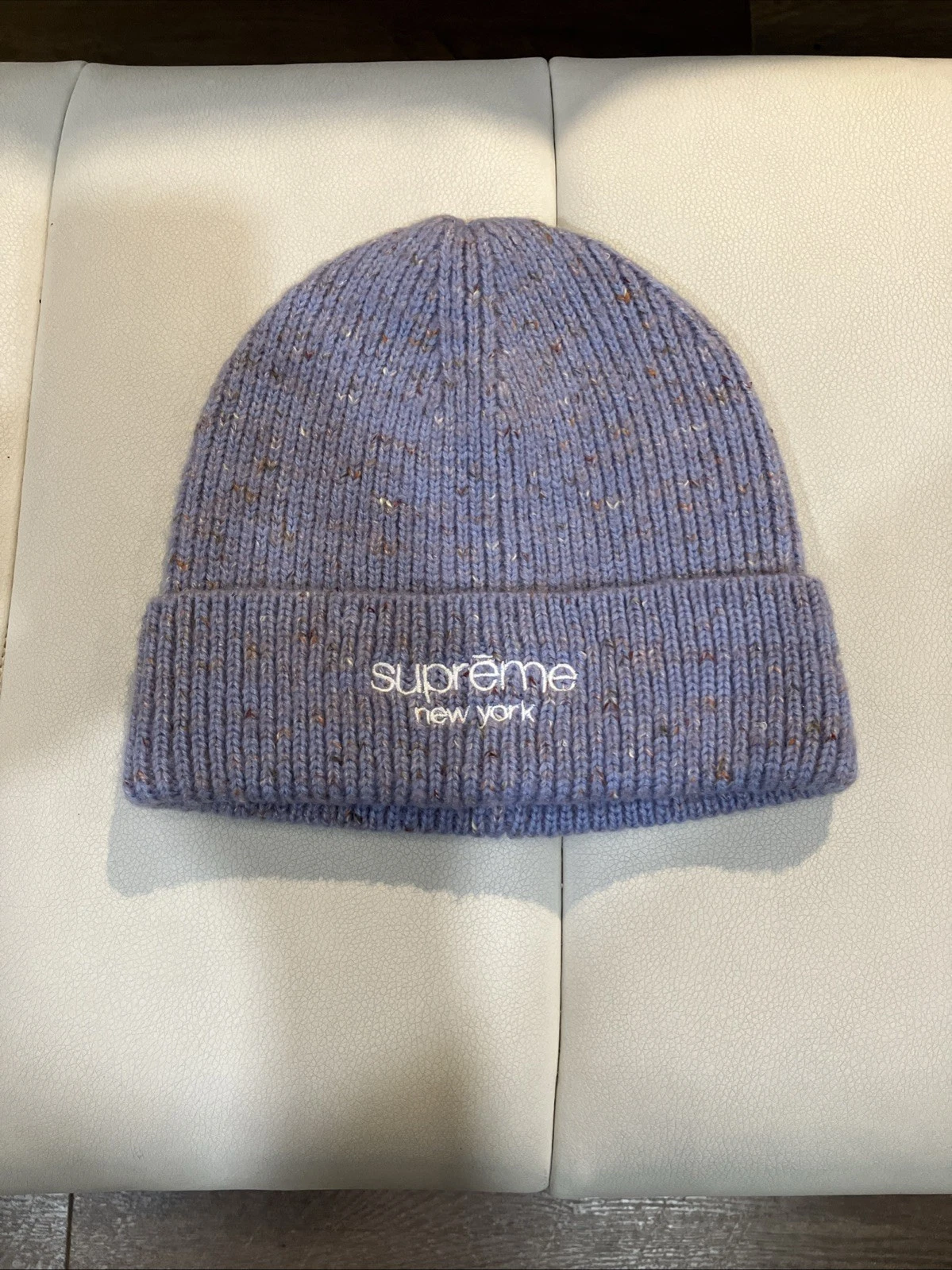 FW22 Bonnet Supreme Rainbow Speckle bleu clair taille unique 100% authentique neuf