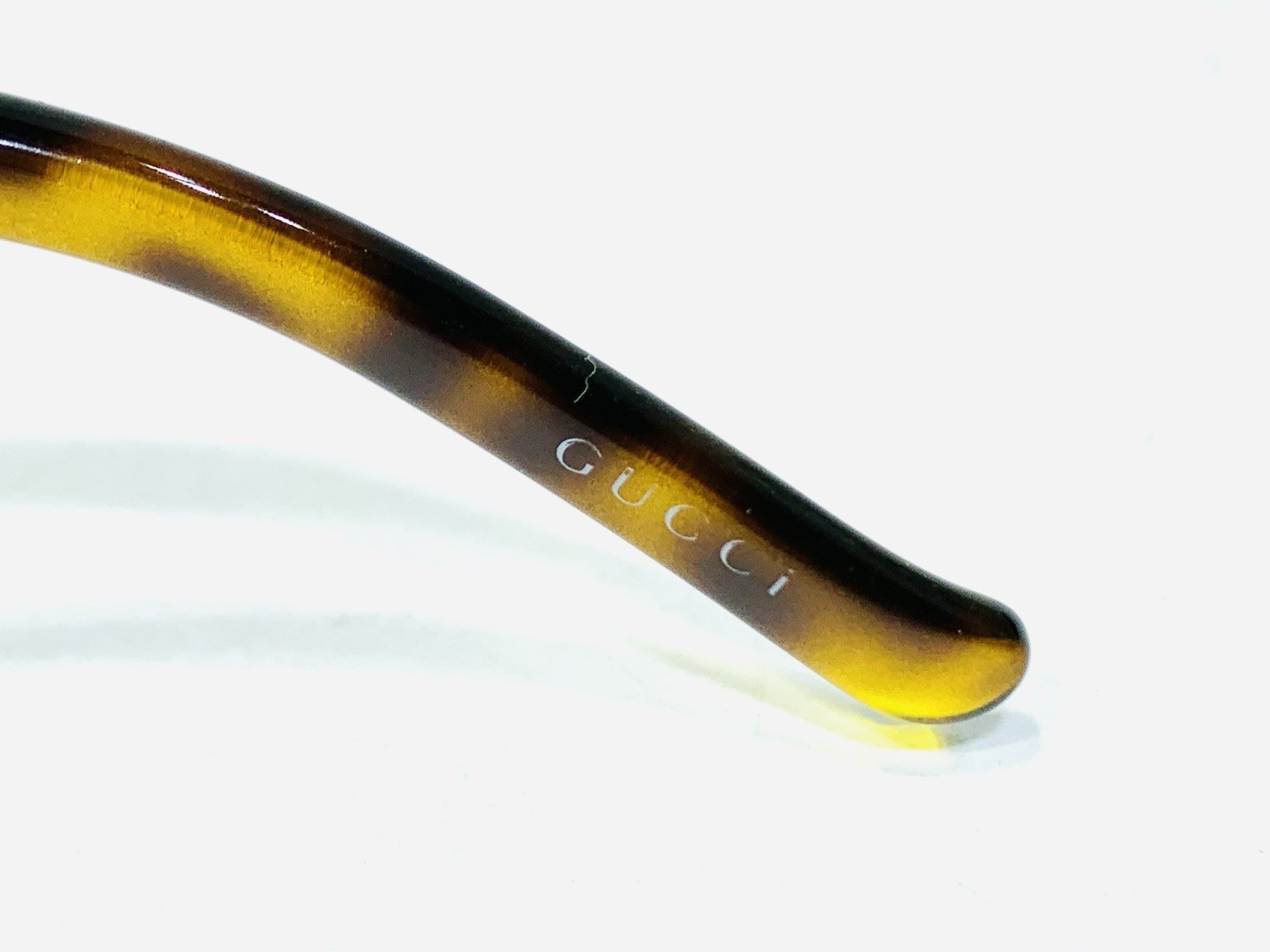 Gucci Tortoise Shell Gold Interlocking GG Logo Wo… - image 11