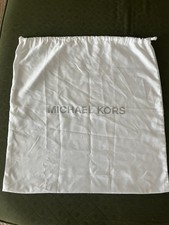 Michael Kors White Satin Drawstring Large Dust Cover Bag 18.5  x18.5  