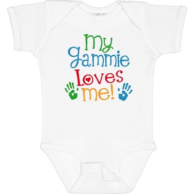 Inktastic Gammie Loves Me Grandkids Baby Bodysuit From Grandchild Childs Infant