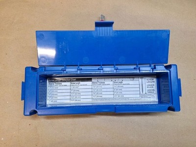 Kreg Pocket Hole Screw Organizer Storage Case Empty Container Box Chart Only