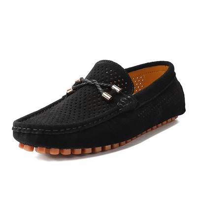 Summer Men Casual Shoes Moccasins Slip on Flats Loafers Hollow Out Driving Shoes