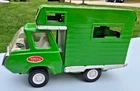 Vintage Tonka Pressed Steel Green Metal 1970s Camper RV Toy Truck Classic Retro