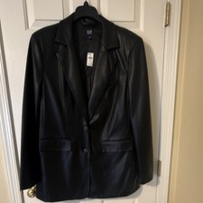 NWT GAP Size XL Tall Women s Vegan Leather Bl...