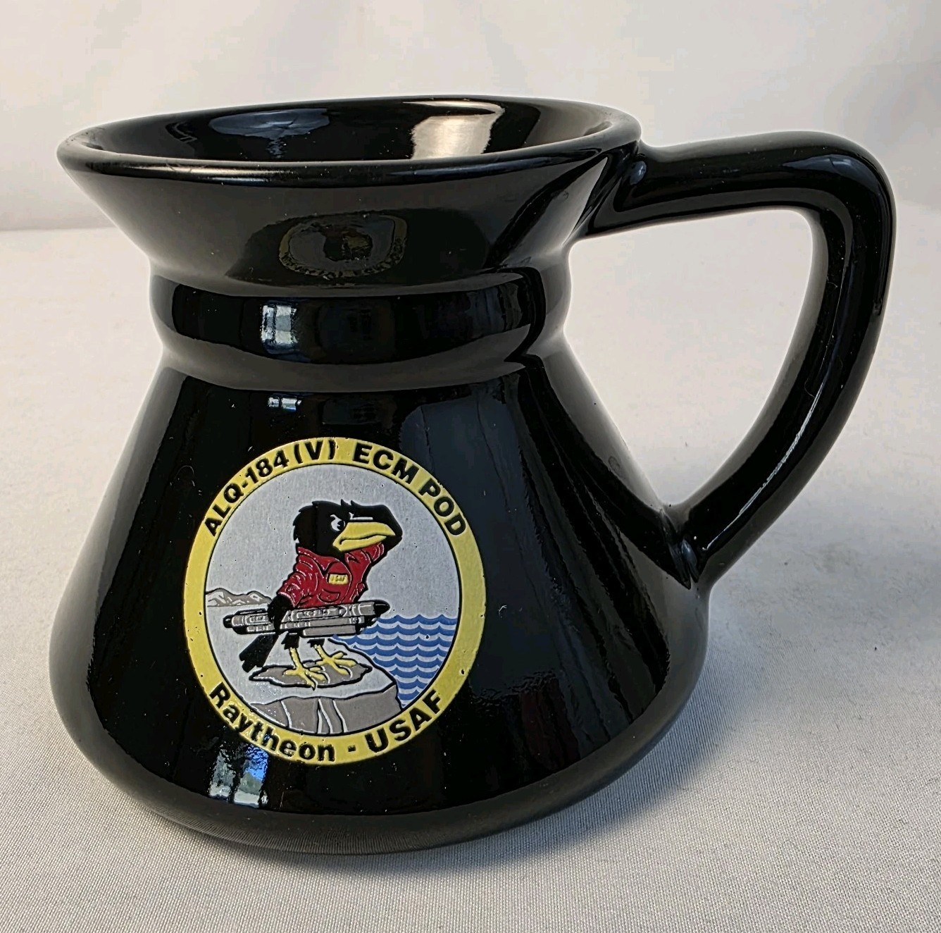 VTG Ratheon Air Force USAF Wide Bottom No Spill Mug ALQ-184 V ECM