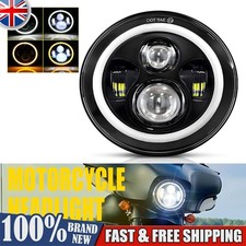7" Headlight Motorcycle Motorbike Hi/Lo Beam LED Front Light Headlamp Universal