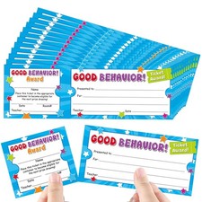 100 PCS Good Behavior Reward Cards Classroom Management Teacher Incentive Prize